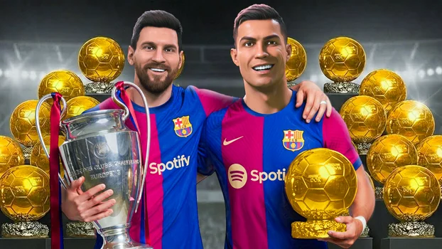 I Played Messi & Ronaldo in the same Team in FC25 thumbnail template