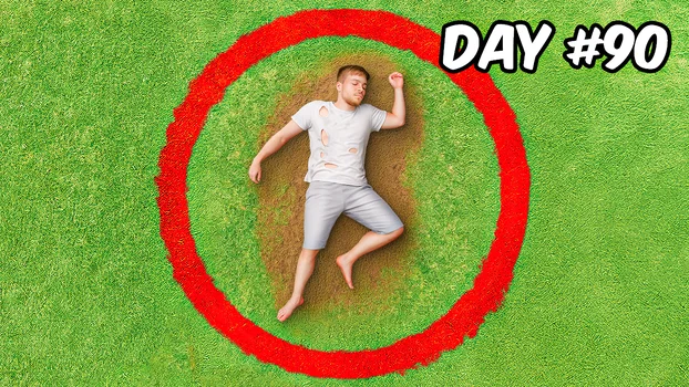 Survive one hundred days in a circle challenge thumbnail